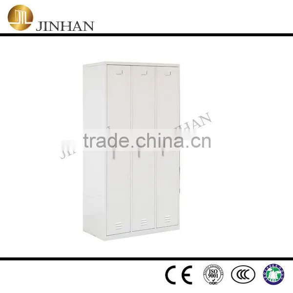 Guangzhou Knock-down Dressing Room With 2 Doors Grey and White Color Wardrobe Locker for House