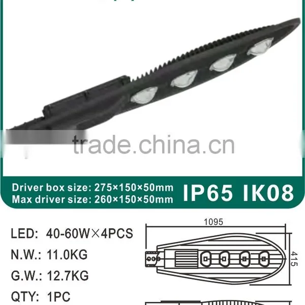 Everlite Best Selling Good Price 160W-240W COB LED Street Light Housing