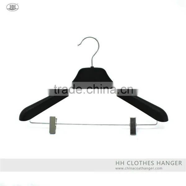 The Empty Plastic Big Shoulder Suit Hanger With Metal Clips ,50*17mm Chrome,soft Matt Finishing photo-3