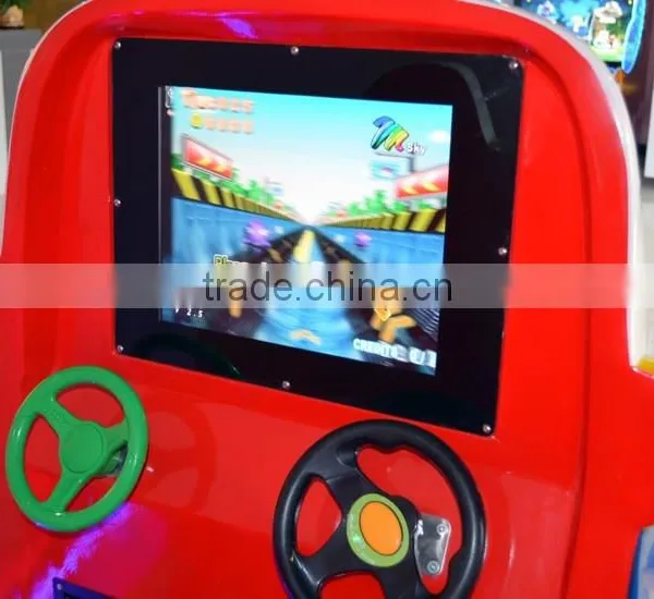 MP4 Kids Coin Operated Game Machine Italy Racing Kiddie Ride With Real LCD Game photo-5
