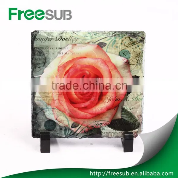 Customed Wholesale 6" *6" *0.35 " Blank Square Sublimation Photo Rock Slate photo-6