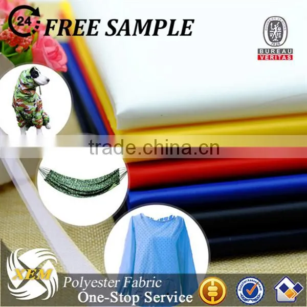 210t Waterproof Polyester pu Coated Taffeta Fabric