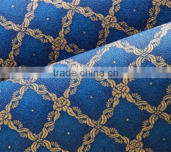 Blue Wall Papers Red Wallpaper Decoration Roll photo-4
