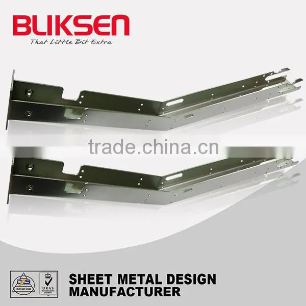 CNC Laser Cutting Metal Single Slot Shelf Bending Bracket photo-3