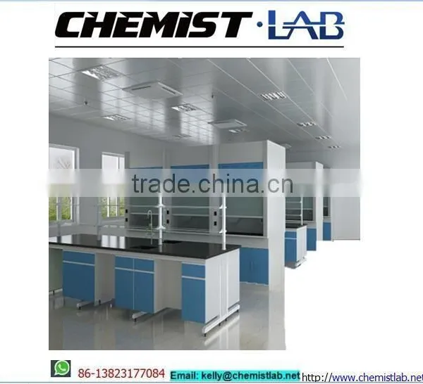 All Steel Lab Workshop Bench With High Pressure Phenolic Resin Worktop & Reagent Shelf