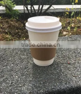 Drink Cup White Disposable Paper Hot Cups