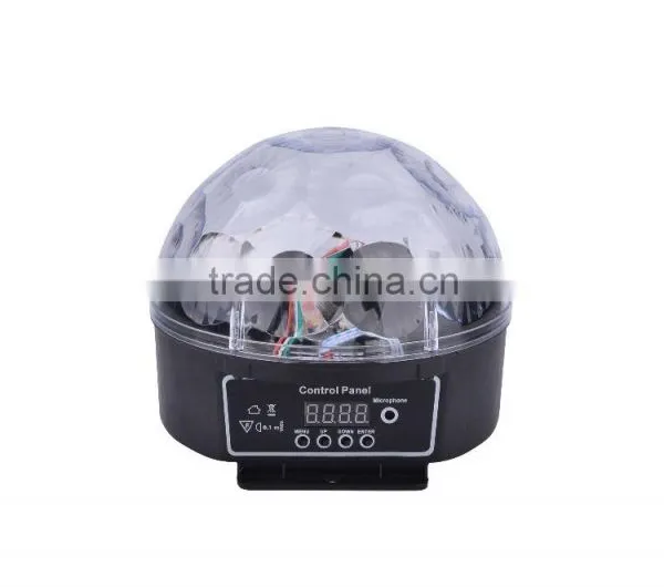 Latest Style 360 Degrees Rotating LED Crystal Magic Ball Light Chrysanthemum RGB Mini Disco DJ Ball Stage Lighting Wholesale photo-4