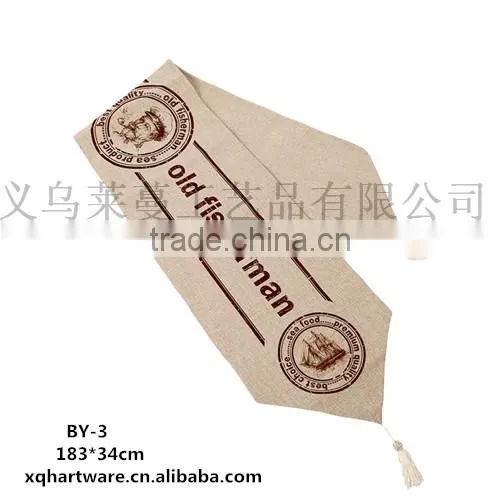 Small Order Accept Digital Printed Linen Fabric Custom Placemat photo-3