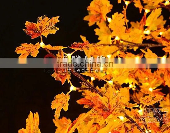 Building Decoration Artificial Maple Leaf Outdoor Lighted Trees photo-6