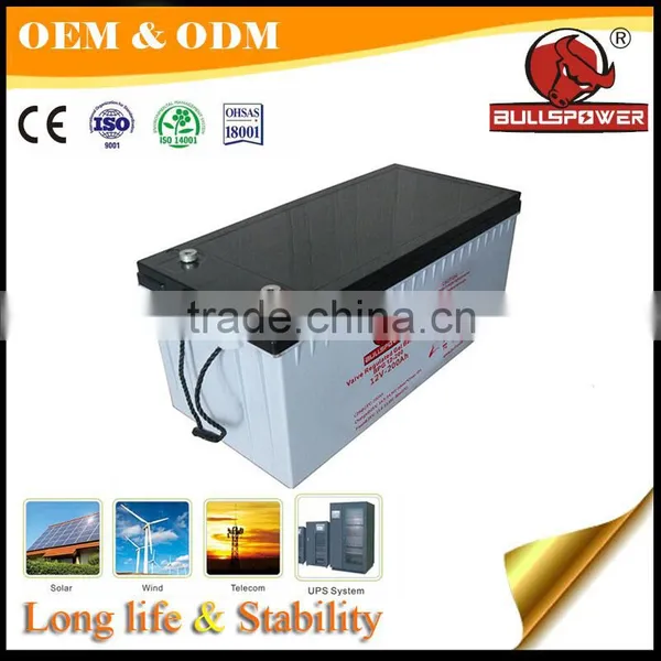 at Least 10 Years Long Life Agm Solar Power 200ah 12v Solar Gel Battery photo-2