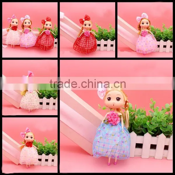 Fashion New Beautiful Mobile Phone Chain Bag Hang Pendant Doll Wedding Dress With Bowknot New Design Korea Style Barbie Keychain photo-2