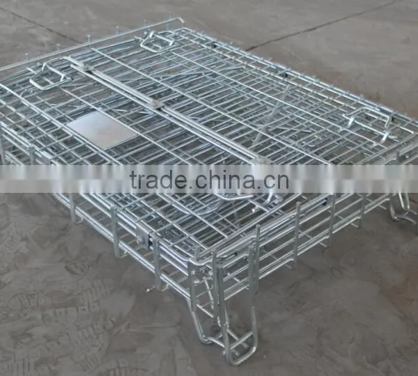 Best-selling Metal Wire Mesh Container With 4 Legs Metal Storage Cage photo-5