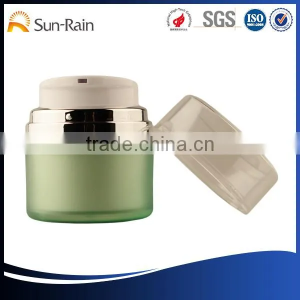 High Quality Acrylic Cosmetic Luxury 30ml.50ml Airless Plastic Bottle photo-2