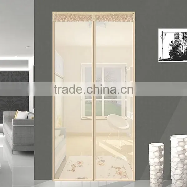 2016 Dustproof Anti-mosquito Soft Magnetic Rolling Screen Door With Good Light and Closed photo-5