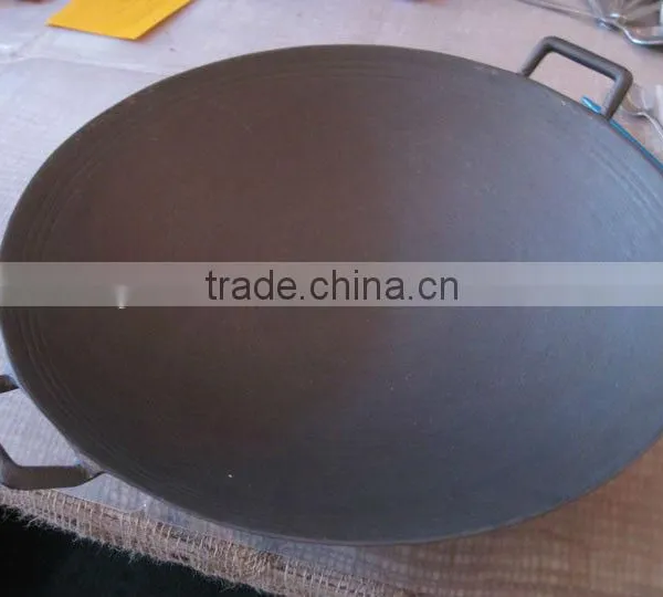 Kitchen Tools Black Color Double Handle Stove Cast Iron Wok photo-2