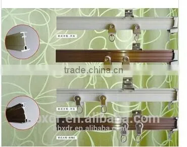 All Kinds of Colors Aluminum Anodized Profile Curtain Rod With End Cap photo-2