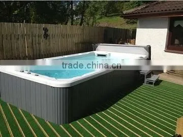 Wonderful Design Acrylic Outdoor Swimming Pool/swim Spa With Massage Area SRP-650 photo-3