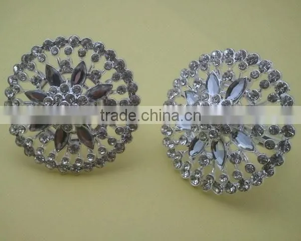 Jewelled Metal Alloy Umbrella Design Napkin Ring photo-2