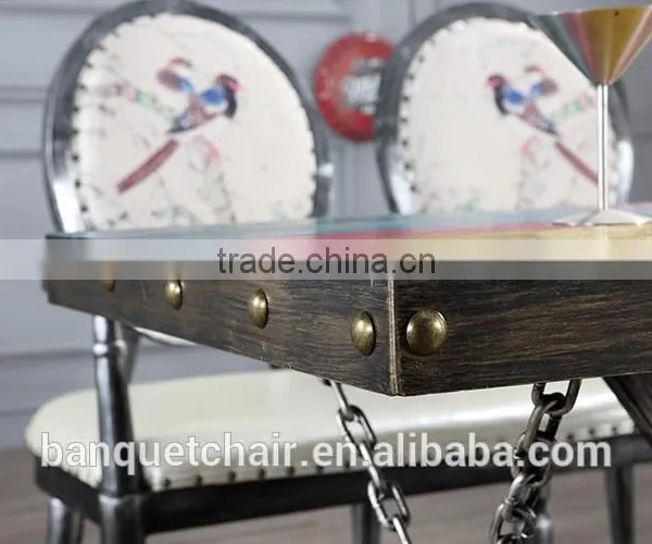 New!!casual Iron Coffee Table With Themed Restaurant photo-6