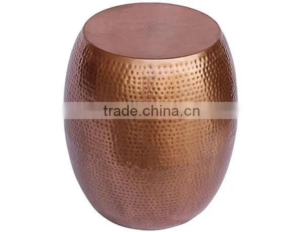 Hammered Copper Drum Table photo-3