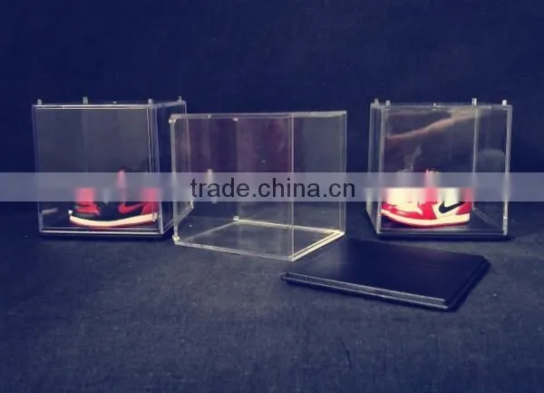 Clear Acrylic Shoe Box With Removable Lid/Clear Acrylic Shoebox Display Holder