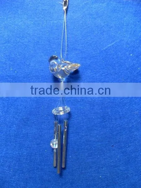 Spring Summer Acrylic Bird Metal Wind Chime Aeolian Bells photo-5