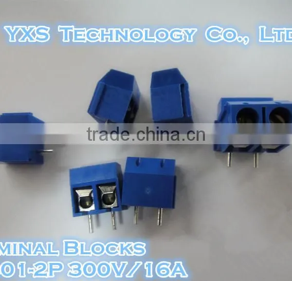 Terminal Blocks KF301-2P 300V/16A 5.0MM Blue Terminal Can be Spliced a 1 p