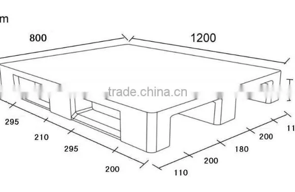 Single Euro Size Racking PLASTIC PALLET photo-2