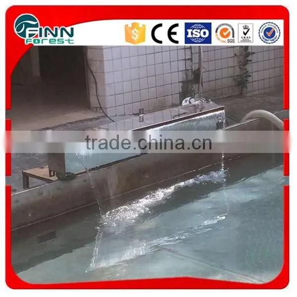 Decorative Indoor or Outdoor Artificial Stainless Steel Water Feature Wall Fountain photo-3