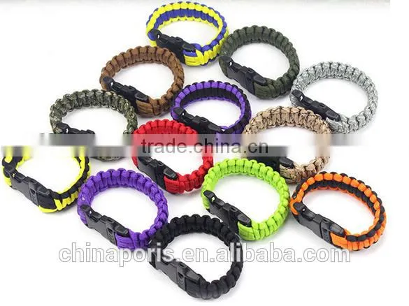 Camping/travel/outdoor Activity PARACORD BRACELET for Emergercy With Whistel and Compass photo-5