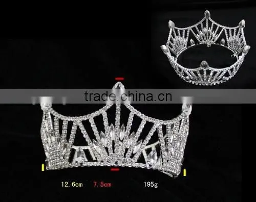 2016 Beauty Queen Miss America Pageant Crowns For Sale Halo Crown Tiaras Big Pageant photo-3