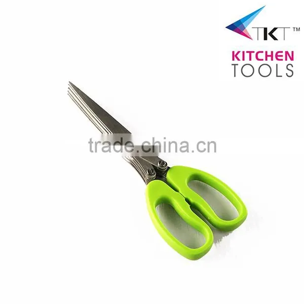 8.75" 5 Layer Soft Grip Herb Scissors photo-2