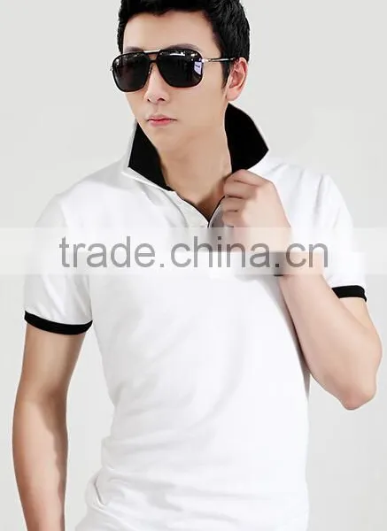 2015 Hot Sale Short Sleeeve Polo Shirts,cheap Dry Fit Polo Shirt for Men,pure Color Men's Polo photo-4