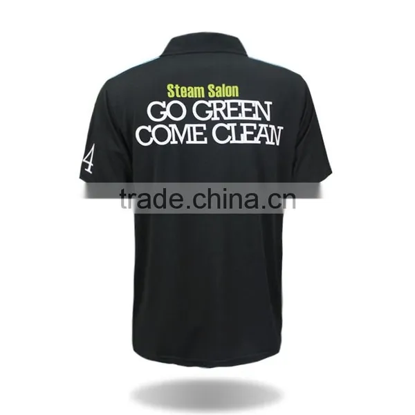 2017 New Wholesale China 100% Polyester Bowling Golf Shirts Dri Fit Polo for Men photo-2