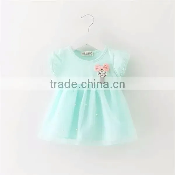 Cute Puffy Girl Casual Dress Smile Face Girl Fancy Frocks photo-3