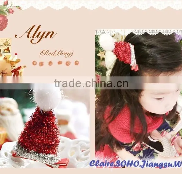Wholesale Mini Top Headband Santa Hats Christmas Headband photo-2