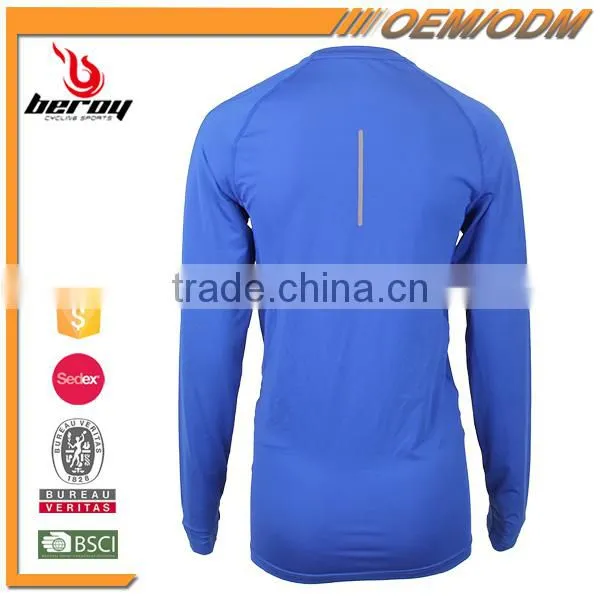 Custom Solid Color 100% Cotton Long Sleeve Mens Tee Shirt With OEM ODM photo-3