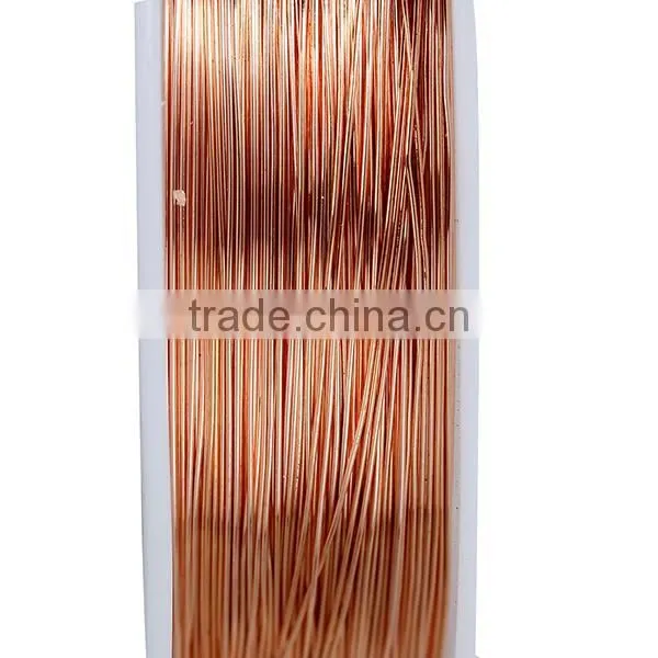 High Quality Round Rose Gold 0.3mm Copper Beading Wire Thread Cord photo-2