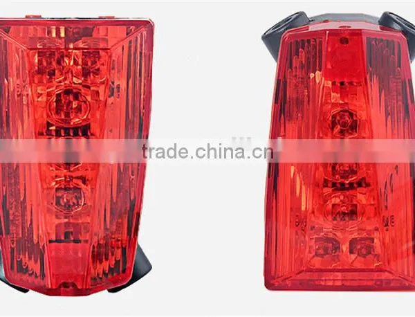 Laser Beams Bicycle Laser Tail Light Rechargeable 5 LED photo-2