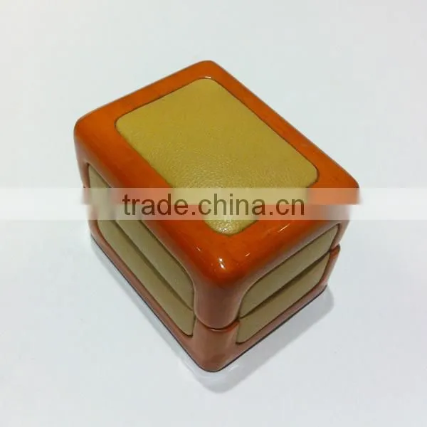 Round Corner Wooden Leather Jewelry Box Sets photo-5