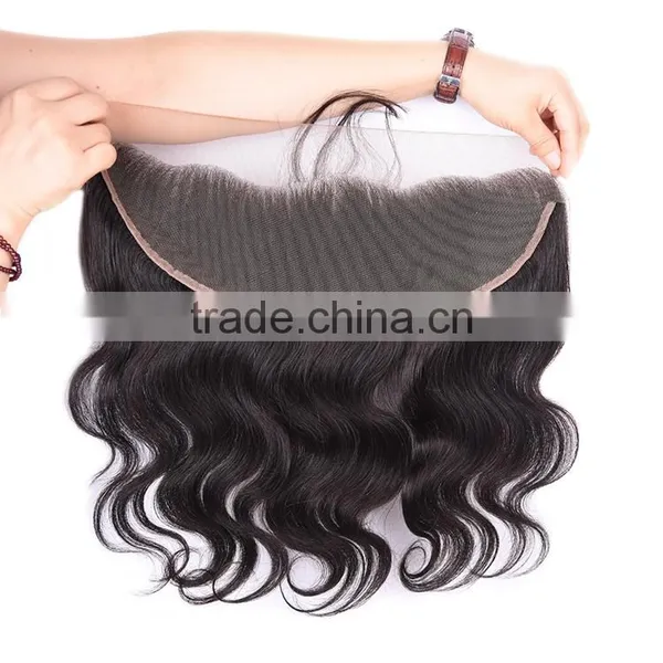Ear to Ear Frontal Lace Closure With Baby Hair 13"*4" Body Wave Virgin Brazilian Hair Lace Closure photo-6