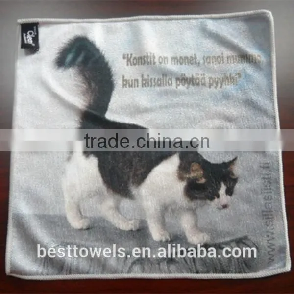 High Quality Microfiber Printed Suede Towel photo-2