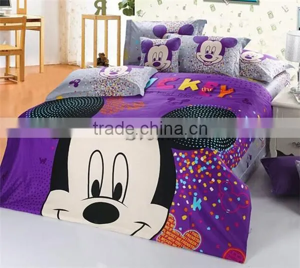 Wholesale Mickey Mouse Bedding Set for Kids Mickey Minnie Bedding Set of 3pcs for Single Beds photo-5