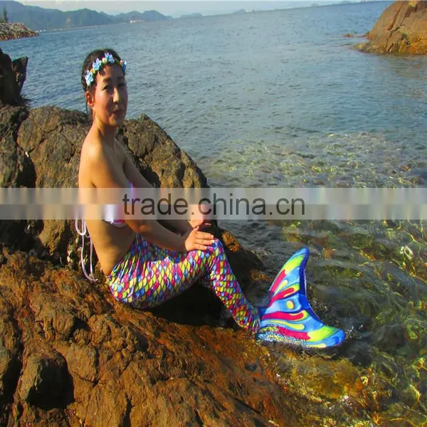Swimmable Monofin Mermaid Tail for Swimming Kids Swimwear Mermaid Tail Swim Monofin photo-5