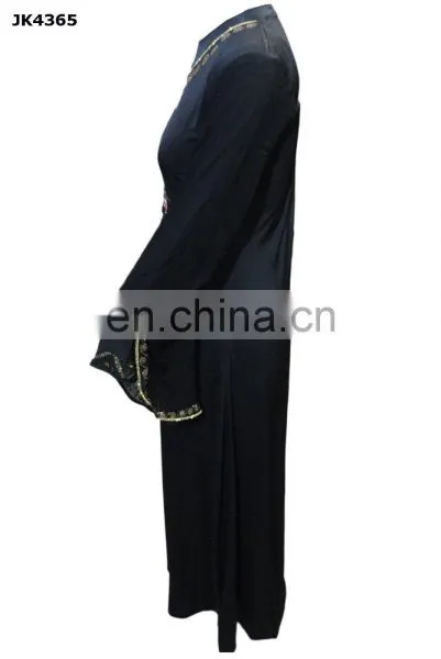 Ladies Islamic Wear US Fashion Abaya / Lycra Stretchable Embroidery Burkha Collection 2017 / Daily Wear Burkha 2017(dubai Abaya) photo-4