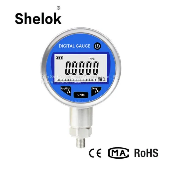 Battery Powered Oil, Water Pressure Gauge Digital photo-4