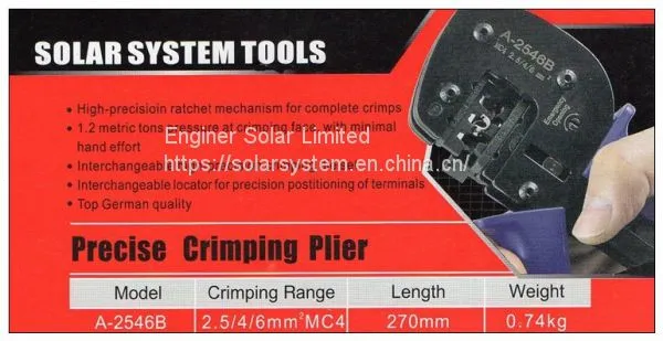 Solar Mc4 Crimping Tool Panel Mc4 Tools Kit photo-5