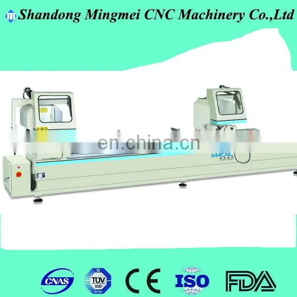 Aluminium and UPVC Profiles Semi-Automatic Double Head Cutting Saw Machine photo-4
