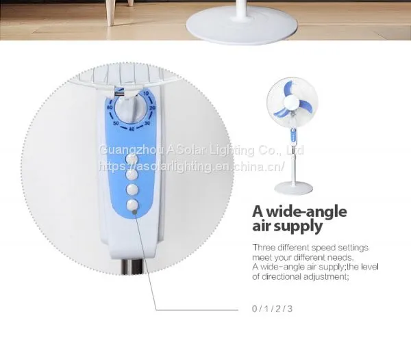 New Design Rechargeable Electrical Powered 12v dc Stand Solor Power Cooling Mini Fan photo-3