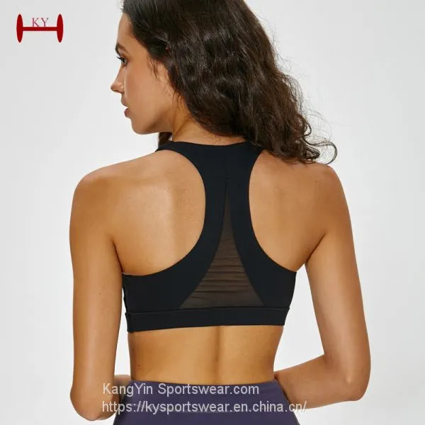 Wholesale Women Yoga Sports Bra For Training Nylon Spandex Workout Clothing Manufacturer photo-3